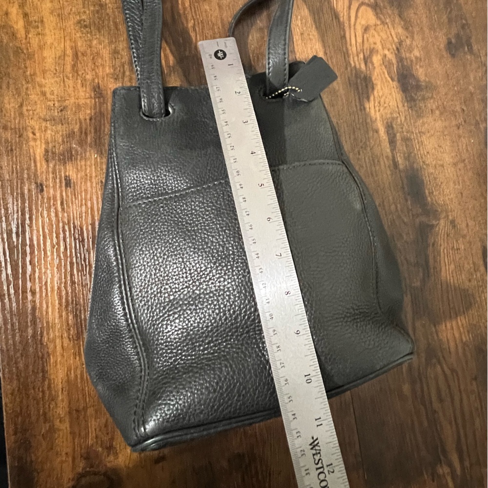 Rare Coach Black Leather Hobo Bag made in Italy - Picture 5 of 11